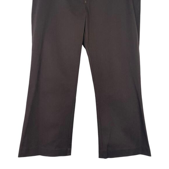 Tory Burch Stretch Twill Som Pant Capris Coconut Brown Size 12 Minimalist Casual - Picture 7 of 12